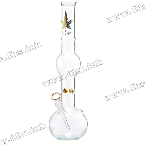 Бонг стеклянный - Leaf Gold Bubble