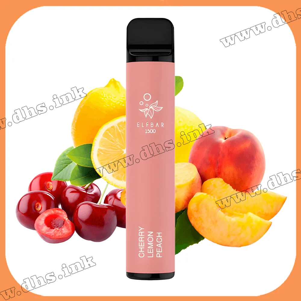 Одноразовая электронная сигарета Elf Bar (Эльф Бар) 1500 - Cherry Lemon Peach (Вишня, Лимон, Персик)