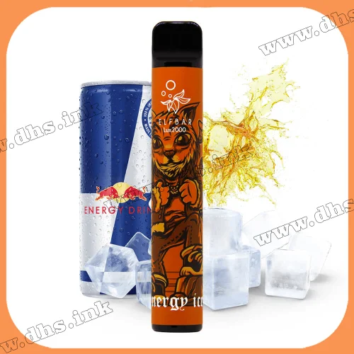 Одноразовая электронная сигарета Elf Bar (Эльф Бар) Lux 2000 - Energy Ice (Энергетик, Лед)
