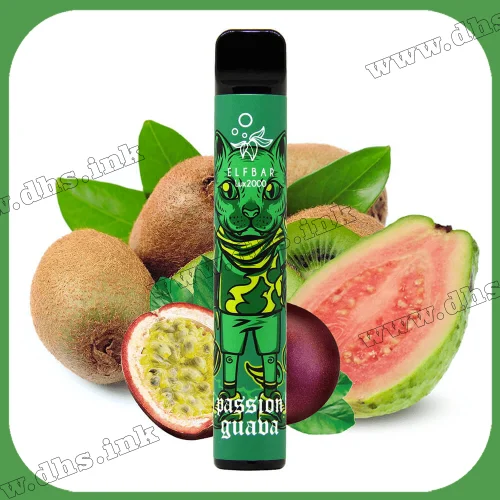 Одноразовая электронная сигарета Elf Bar (Эльф Бар) Lux 2000 - Kiwi Passion Fruit Guava (Киви, Маракуйя, Гуава)