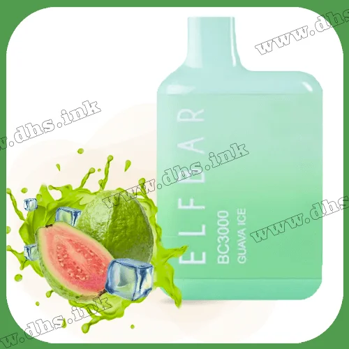 Одноразовая электронная сигарета Elf Bar (Эльф Бар) BC3000 - Guava Ice (Гуава, Лед)
