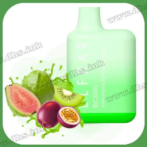 Одноразовая электронная сигарета Elf Bar (Эльф Бар) BC3000 - Kiwi Passion Fruit Guava (Киви, Маракуйя, Гуава)