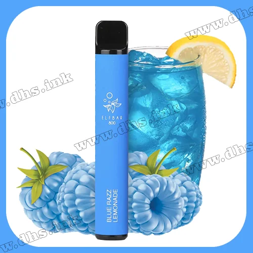Одноразова електронна сигарета Elf Bar (Эльф Бар) 800 - Blue Razz Lemonade (Лимонад, Чорниця, Малина, Лимон)