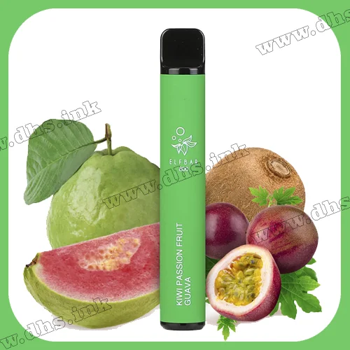 Одноразова електронна сигарета Elf Bar (Эльф Бар) 800 - Kiwi Passionfruit Guava (Ківі, Маракуйя, Гуава)