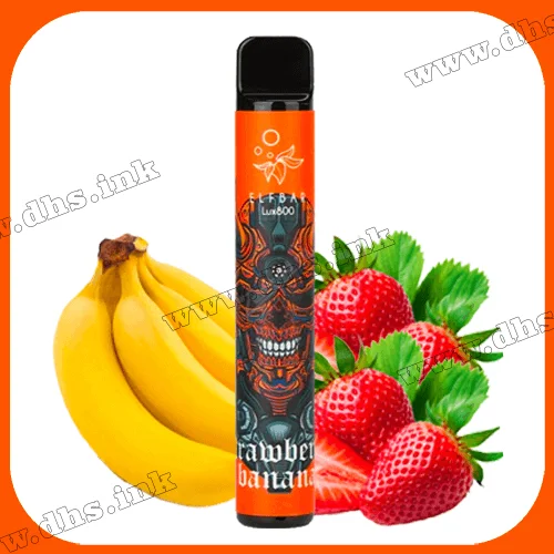 Одноразовая электронная сигарета Elf Bar (Эльф Бар) Lux 800 - Strawberry Banana (Клубника, Банан)