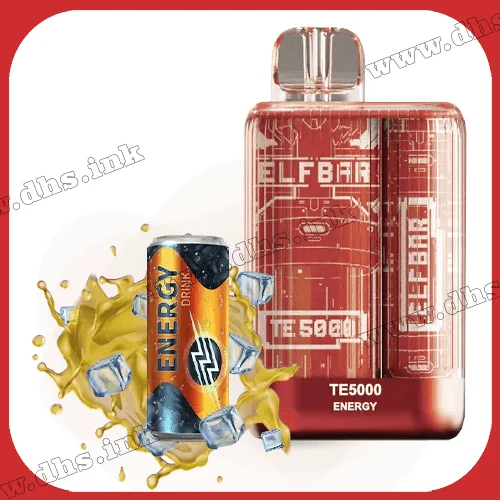 Одноразовая электронная сигарета Elf Bar (Эльф Бар) TE5000 - Energy (Энергетик)