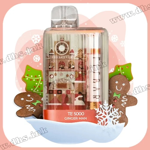 Одноразовая электронная сигарета Elf Bar (Эльф Бар) TE5000 Christmas - Ginger Man (Имбирное Печенье)