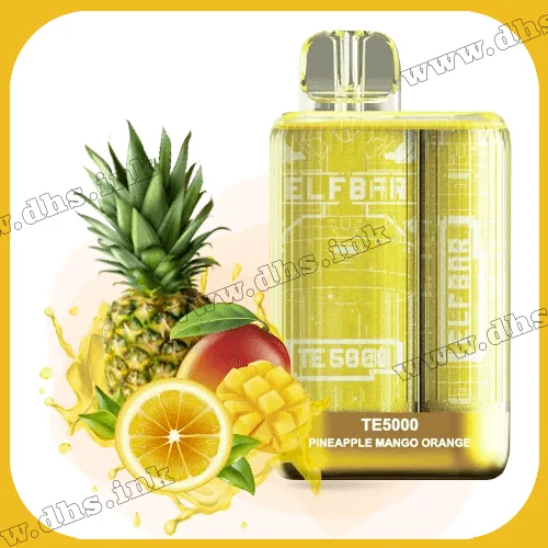 Одноразовая электронная сигарета Elf Bar (Эльф Бар) TE5000 - Pineapple Mango Orange (Ананас, Манго, Апельсин)