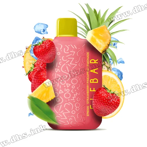 Одноразовая электронная сигарета Elf Bar (Эльф Бар) EP8000 - Strawberry Pineapple Lemonade (Клубника, Ананас, Лимонад)