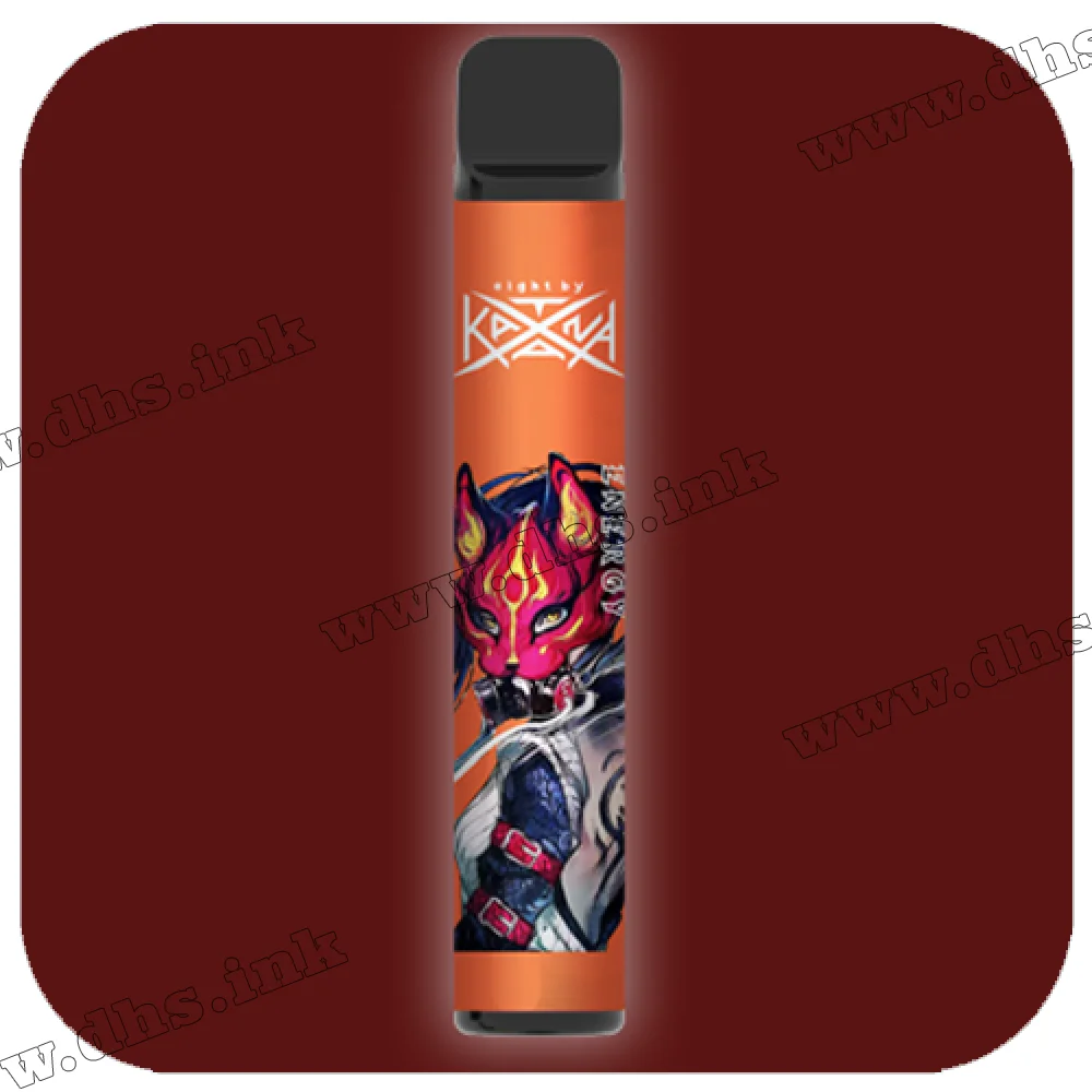 Одноразовая электронная сигарета Katana 2000 - Strawberry Energy (Клубника, Энергетик)