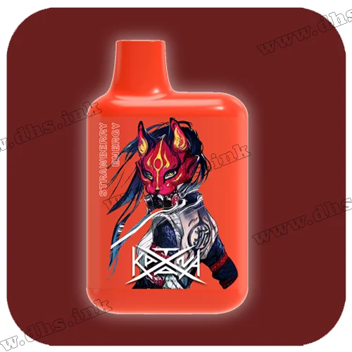 Одноразовая электронная сигарета Katana 3000 - Strawberry Energy (Клубника, Энергетик)