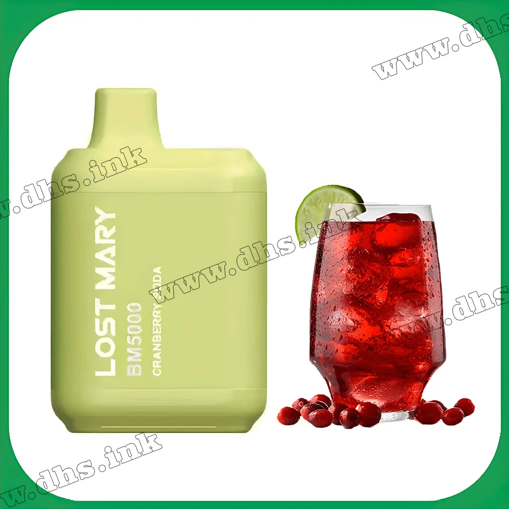 Одноразовая электронная сигарета Lost Mary BM 5000 - Cranberry Soda (Клюквенная Содовая)