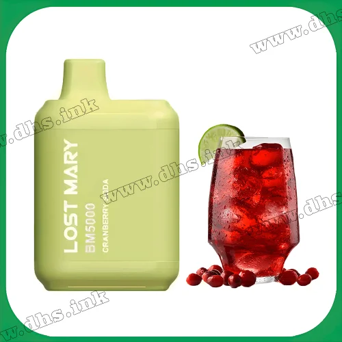 Одноразовая электронная сигарета Lost Mary BM 5000 - Cranberry Soda (Клюквенная Содовая)