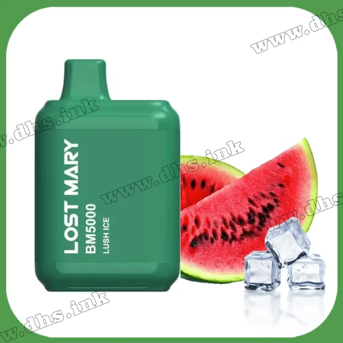 Одноразовая электронная сигарета Lost Mary BM 5000 - Lush Ice (Арбуз, Лед)