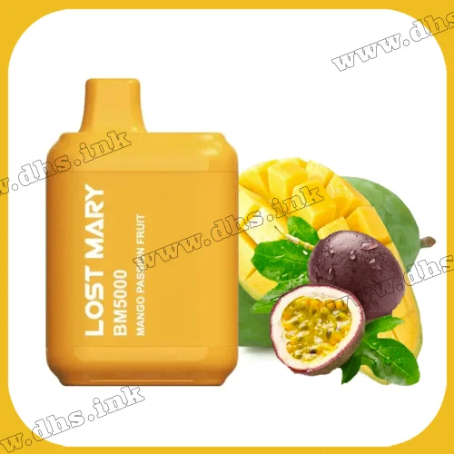 Одноразовая электронная сигарета Lost Mary BM 5000 - Mango Passion Fruit (Манго, Маракуйя)