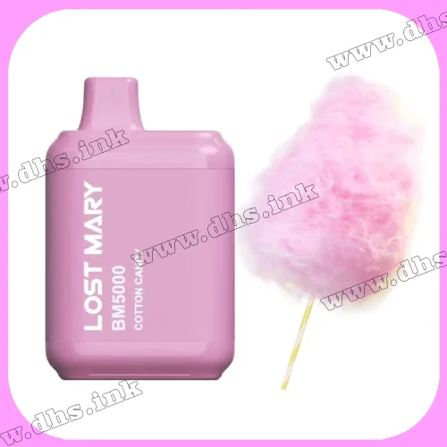 Одноразовая электронная сигарета Lost Mary BM 5000 - Cotton Candy (Сладкая Вата)
