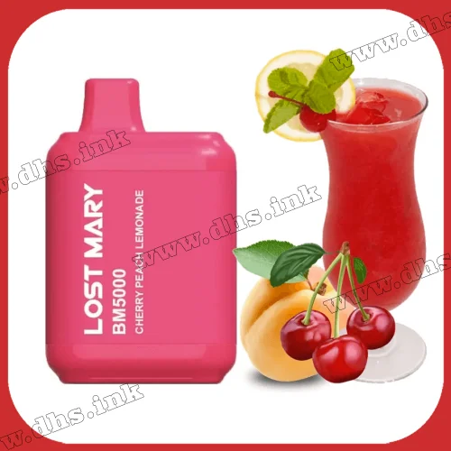 Одноразовая электронная сигарета Lost Mary BM 5000 - Cherry Peach Lemonade (Вишня, Персик, Лимонад)