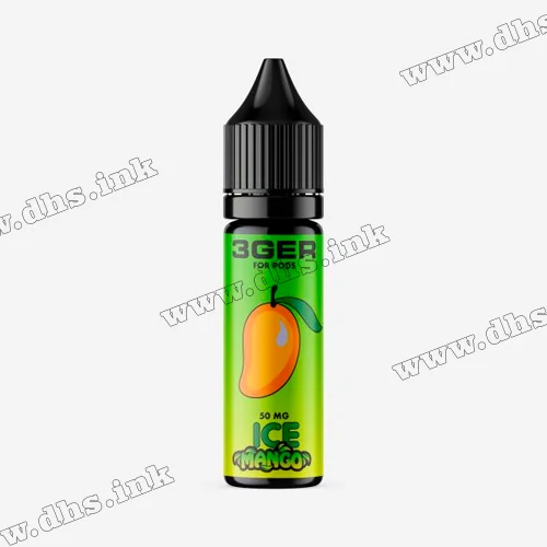 Солевая жидкость 3Ger Salt 15 мл (50 мг) - Ice Mango (Манго, Лед)