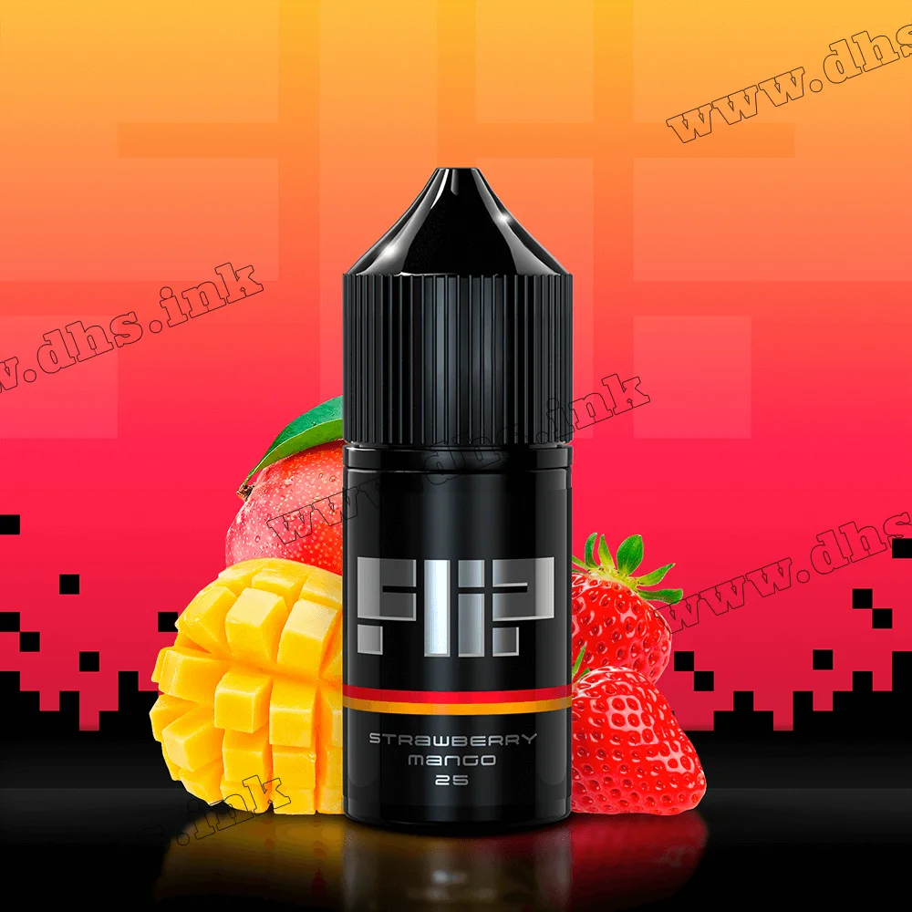 Солевая жидкость Flip Salt 30 мл (25 мг) - Strawberry Mango (Клубника, Манго)