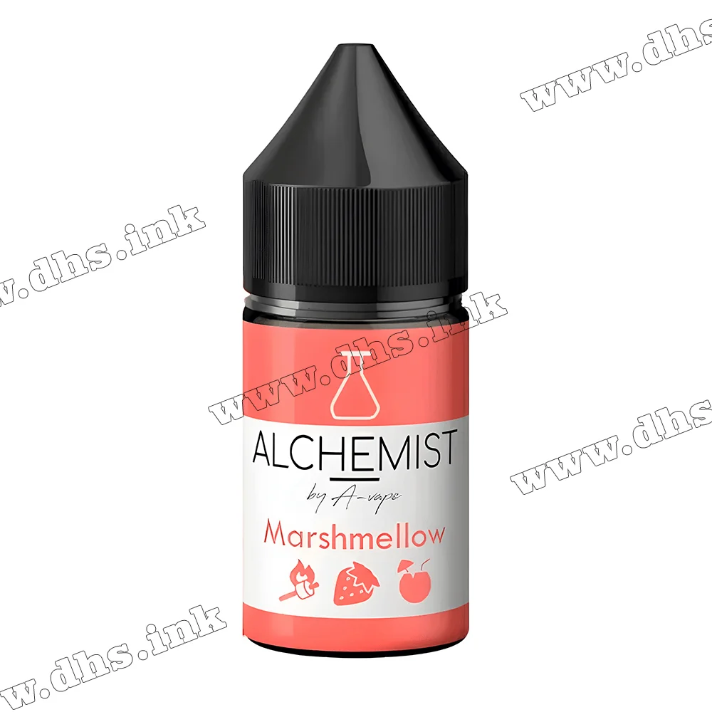 Солевая жидкость Alchemist Salt 30 мл (35 мг) - Marshmellow (Клубника, Милкшейк, Зефир)
