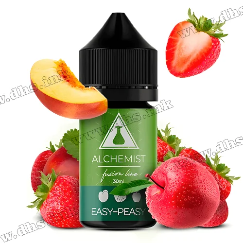 Солевая жидкость Alchemist Fl Salt 30 мл (35 мг) - Easy-Peasy (Яблоко, Персик)