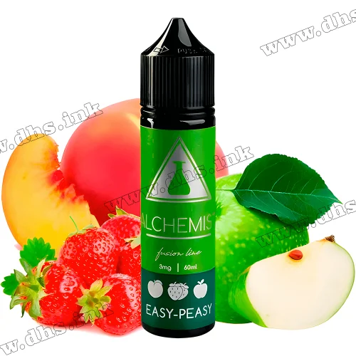 Органическая жидкость Alchemist FL Organic 60 мл (3 мг) - Easy-Peasy (Яблоко, Персик)