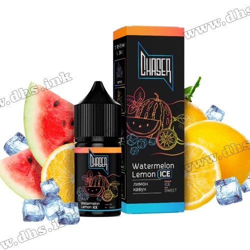 Солевая жидкость Chaser Black Ice 30 мл (50 мг) - Watermelon Lemon Ice (Арбуз, Лимон, Лед)