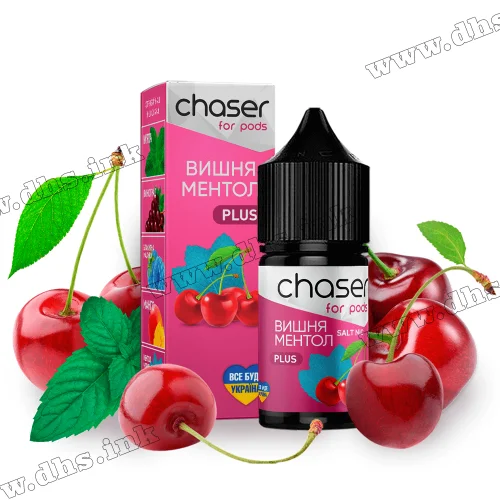 Солевая жидкость Chaser For Pods 30 мл (50 мг) - Вишня, Ментол
