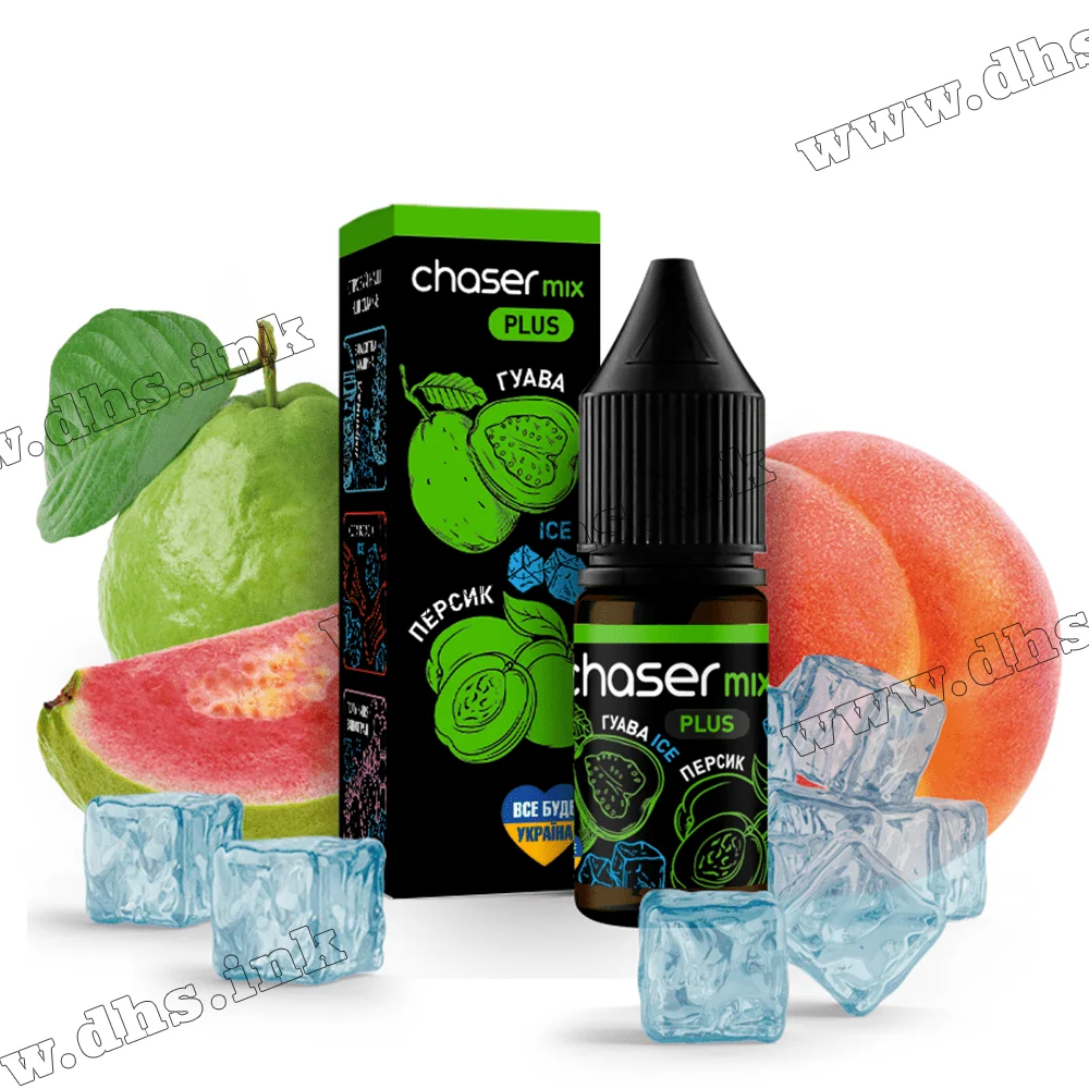 Солевая жидкость Chaser Mix Ice 10 мл (30 мг) - Гуава, Персик, Лед