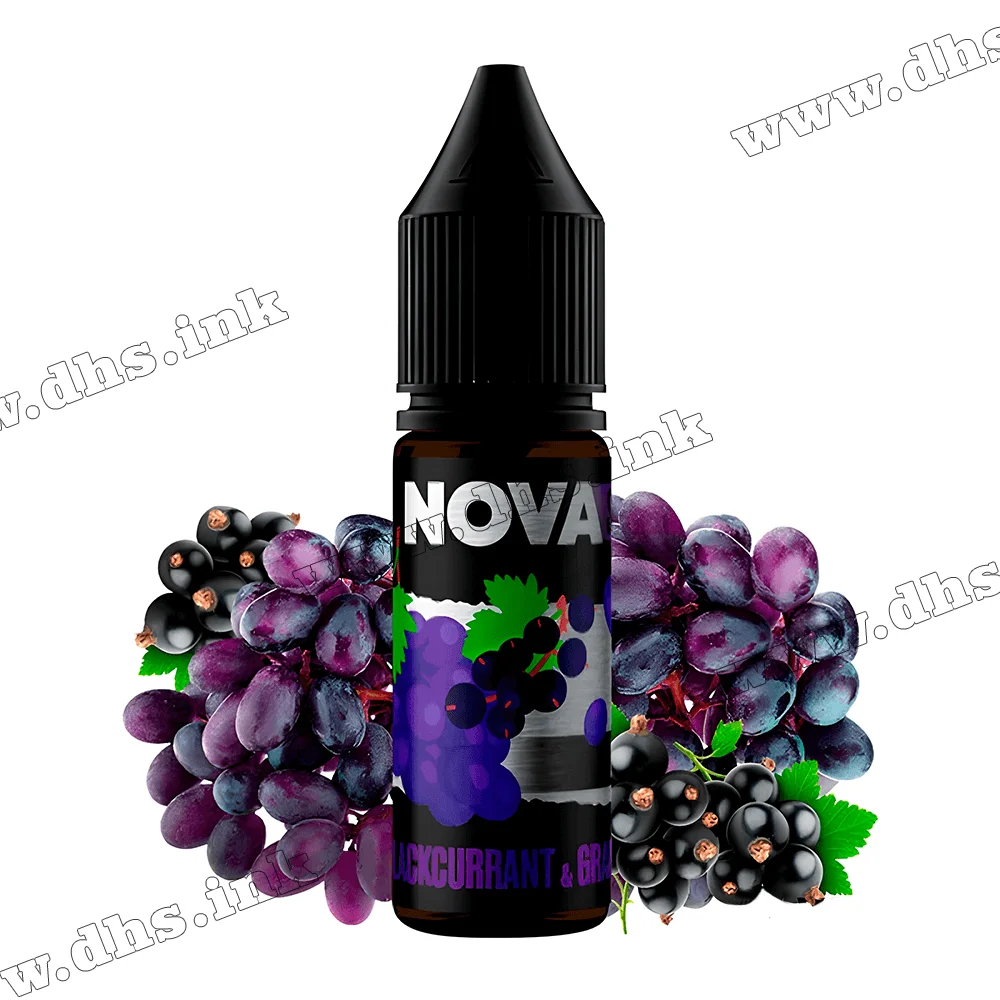 Солевая жидкость Chaser Nova Salt 15 мл (65 мг) - Blackcurrant Grape (Смородина, Виноград)