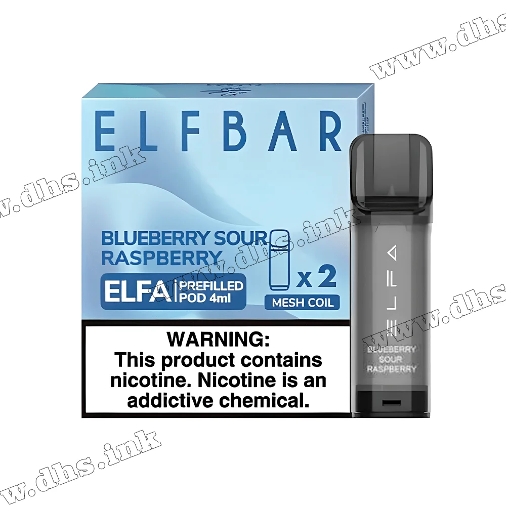 Картридж Elf Bar ELFA (4 мл - 2 шт.) - Blueberry Sour Raspberry (Чорниця, Малина)