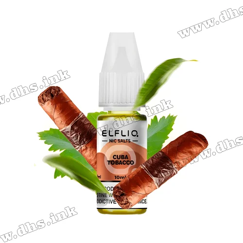 Солевая жидкость ElfLiq Salt 10 мл (50 мг) - Cuba Tobacco (Табак)