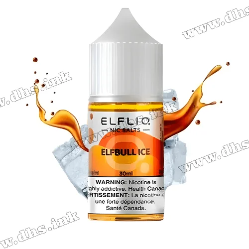 Солевая жидкость ElfLiq Salt 30 мл (50 мг) - Elfbull Ice (Энергетик, Лед)