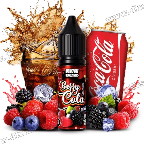 Солевая жидкость Flamingo Salt 15 мл (35 мг) - Berry Cola Menthol (Ягоды, Кола, Ментол)