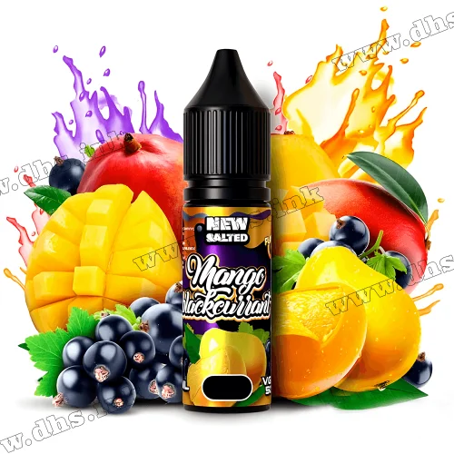 Солевая жидкость Flamingo Salt 15 мл (35 мг) - Mango Blackcurrant (Манго, Черная Смородина)