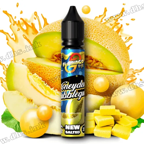Солевая жидкость Flamingo Salt 30 мл (50 мг) - Honeydew Bubblegum (Медовая Дыня, Жвачка)