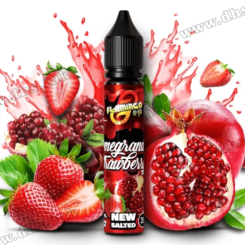 Солевая жидкость Flamingo Salt 30 мл (50 мг) - Pomegranate Strawberry (Гранат, Клубника)