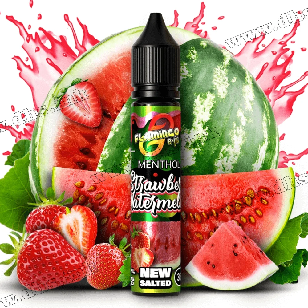 Солевая жидкость Flamingo Salt 30 мл (50 мг) - Strawberry Watermelon (Клубника, Арбуз)
