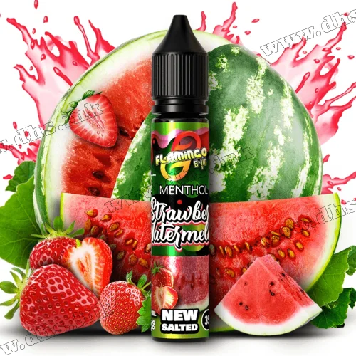 Солевая жидкость Flamingo Salt 30 мл (50 мг) - Strawberry Watermelon (Клубника, Арбуз)