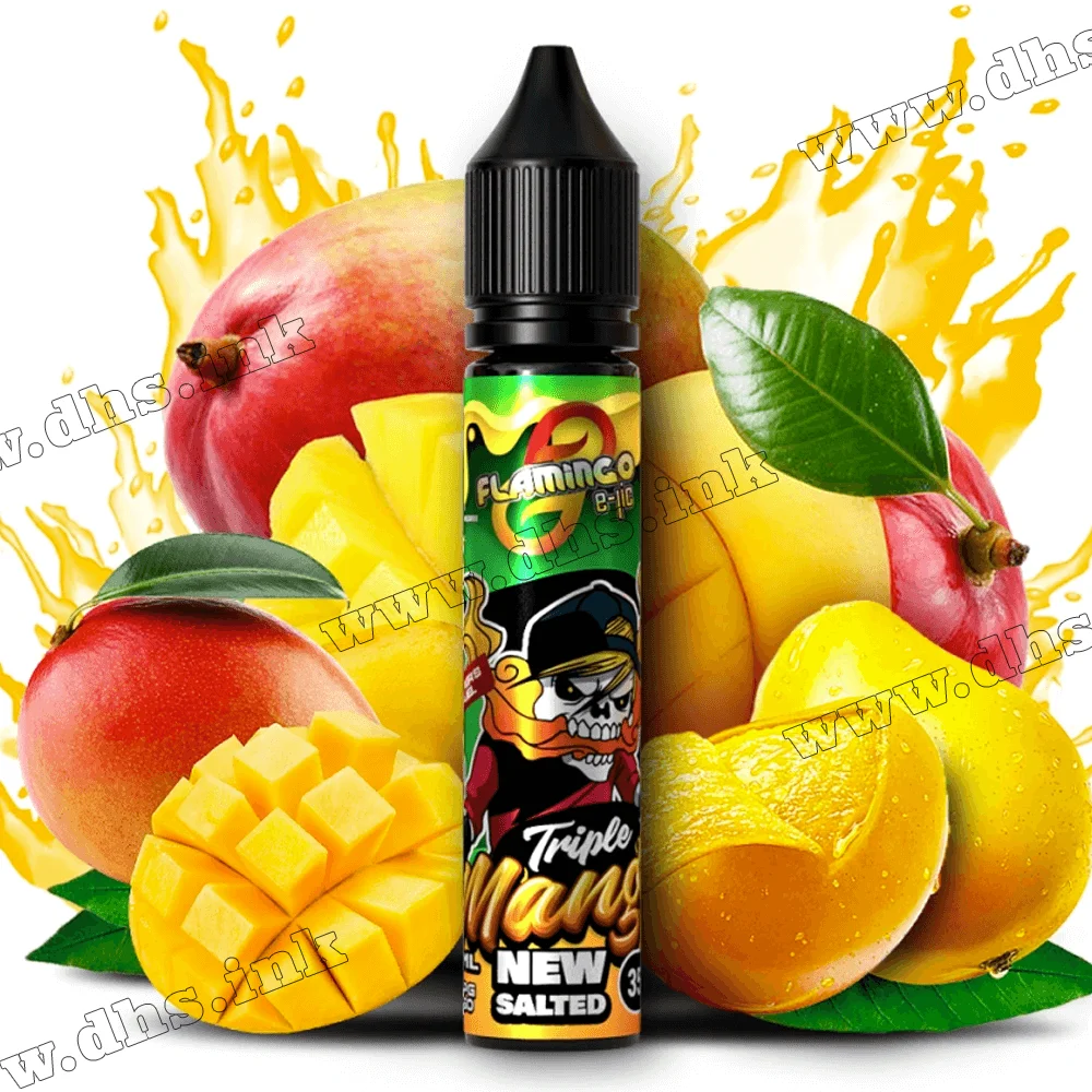 Солевая жидкость Flamingo Salt 30 мл (35 мг) - Triple Mango (Три Сорта Манго)