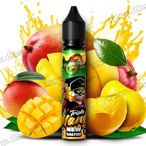 Солевая жидкость Flamingo Salt 30 мл (50 мг) - Triple Mango (Три Сорта Манго)