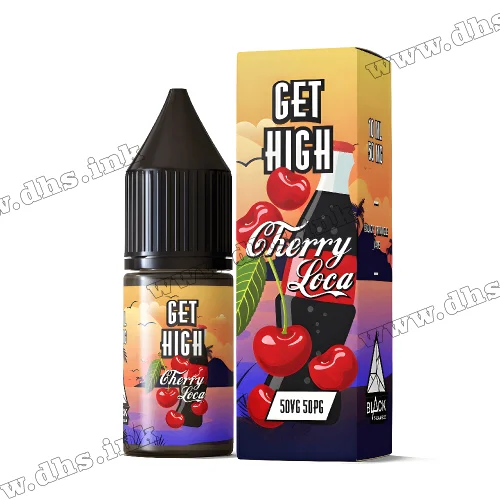 Солевая жидкость Get High Salt 10 мл (50 мг) - Cherry Loca (Вишня, Кола)