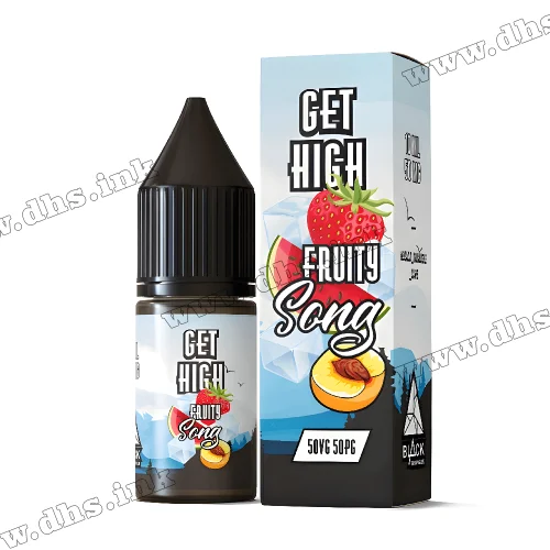 Солевая жидкость Get High Salt 10 мл (50 мг) - Fruity Song (Персик, Арбуз, Клубника, Лед)