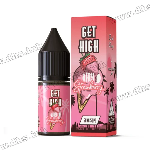 Солевая жидкость Get High Salt 10 мл (30 мг) - Airy Strawberry (Клубничное Мороженое)