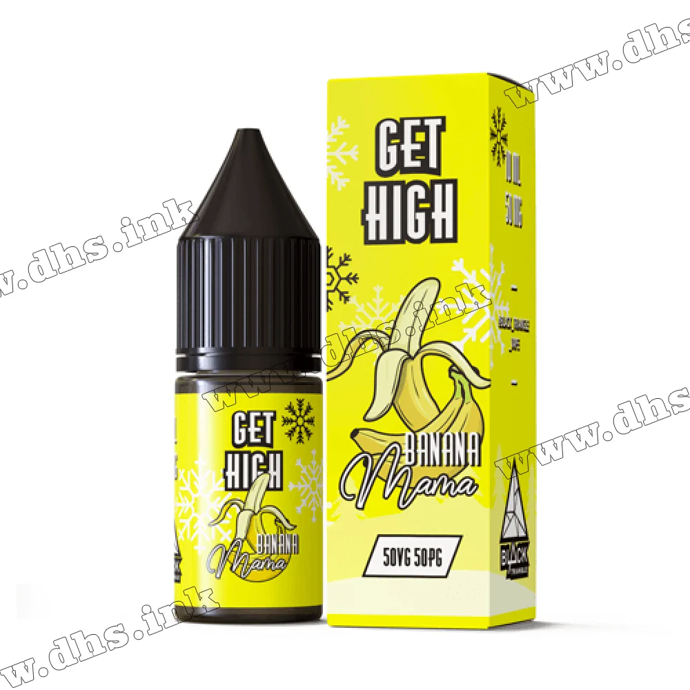 Солевая жидкость Get High Salt 10 мл (30 мг) - Banana Mama (Банан, Холодок)