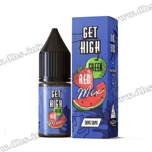 Солевая жидкость Get High Salt 10 мл (30 мг) - Green Red Mix (Арбуз, Яблоко, Клубника)