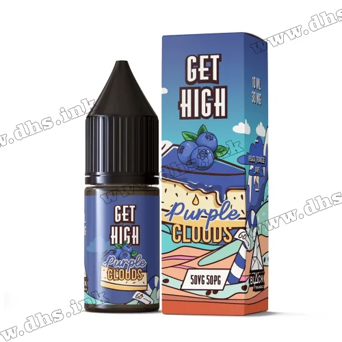 Солевая жидкость Get High Salt 10 мл (30 мг) - Purple Clouds (Пирог, Черника)