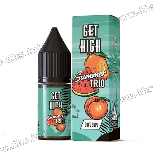 Солевая жидкость Get High Salt 10 мл (50 мг) - Summer Trio (Арбуз, Персик, Манго)