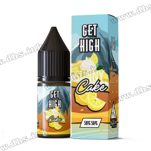 Солевая жидкость Get High Salt 10 мл (50 мг) - Sunny Cake (Лимонный Пирог)