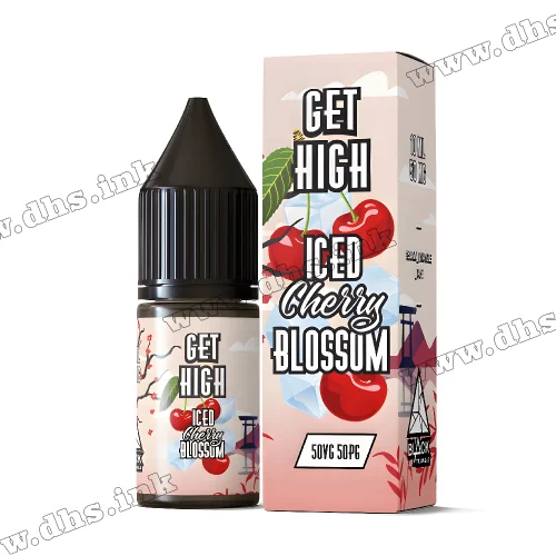 Солевая жидкость Get High Salt 10 мл (50 мг) - Iced Cherry Blossom (Вишня, Лед)